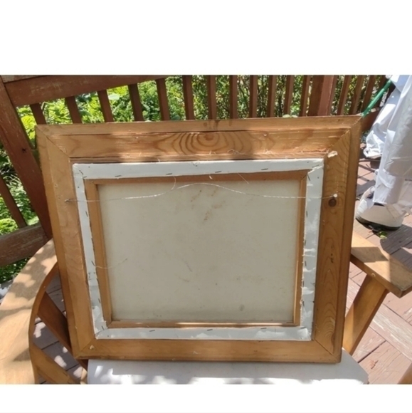 Vintage seascape oil painting, matted and framed by Rikard Lindstrom - Picture 3 of 10